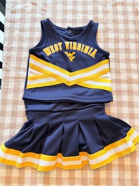 West Virginia WVU Mountaineers Toddler Cheer Uniform - Size 2T